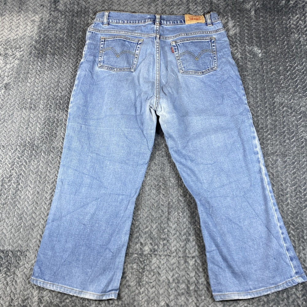 Levi's 517 Flare Jeans Women's 16.5 Plus Blue Denim Bootcut Stretch - Picture 8 of 13